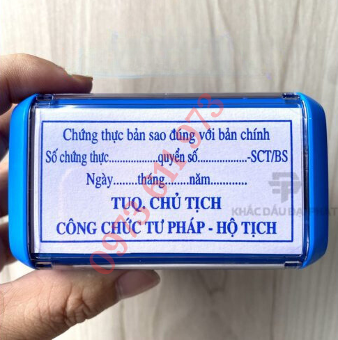 Dấu Chứng Thực Bản Sao Đúng Với Bản Chính