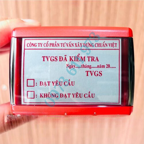 Con Dấu Tư Vấn Giám Sát Đã Kiểm Tra
