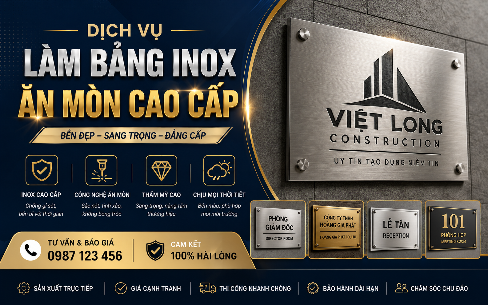 Dịch Vụ Làm Bảng Inox Ăn Mòn Cao Cấp