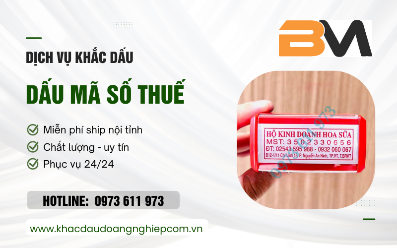 Dịch Vụ Khắc Dấu Mã Số Thuế