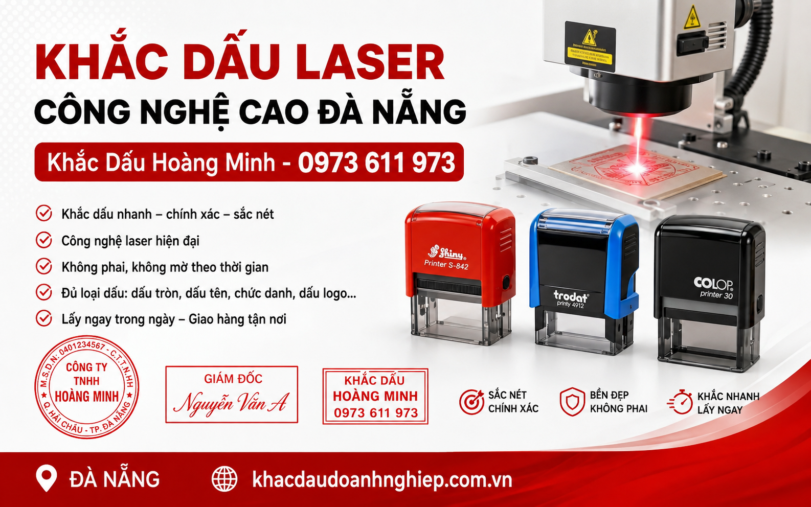 Khắc dấu Laser công nghệ cao Đà Nẵng