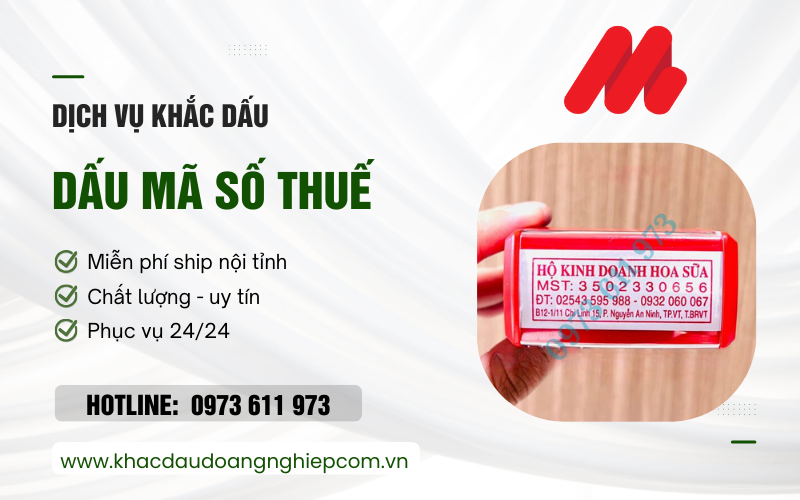 Dịch Vụ Khắc Dấu Mã Số Thuế Hòa Xuân